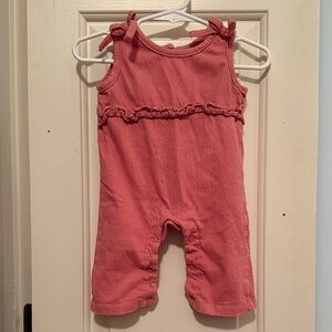 Pink Ruffled 0-3 month Romper